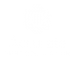 Accurate Personal Care Logo Stacked Wh